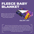 Personalized Baby Blanket – Black Panther Superhero Style | Custom Name & Date | Gift for Baby Boy